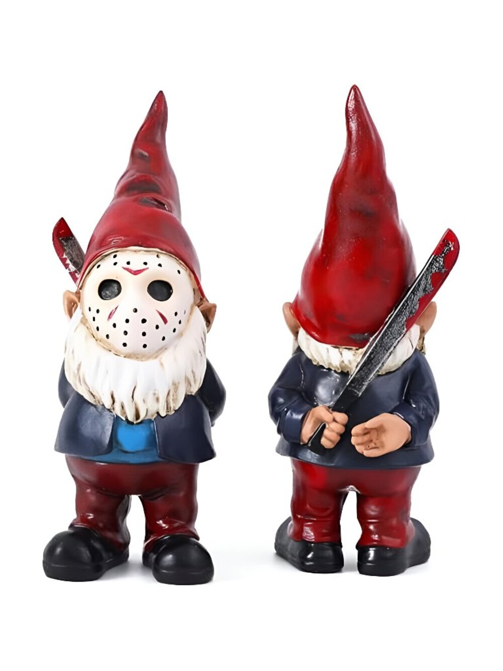 Garden Gnome Statue Decoration Garden Decor Horror Gnomes Boo Basket